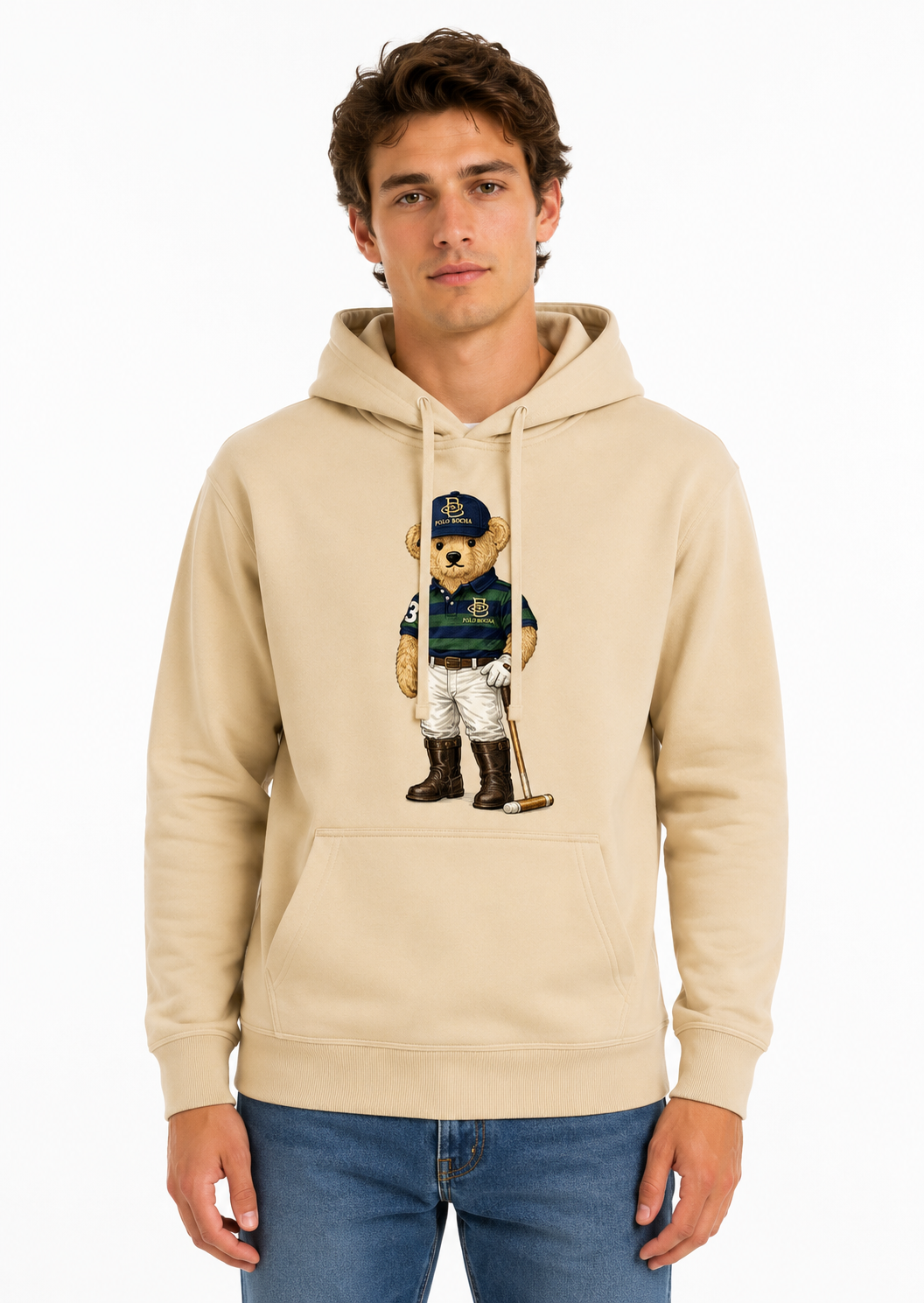 SUDADERA CAPUCHA UNISEX KNG222BUTTER