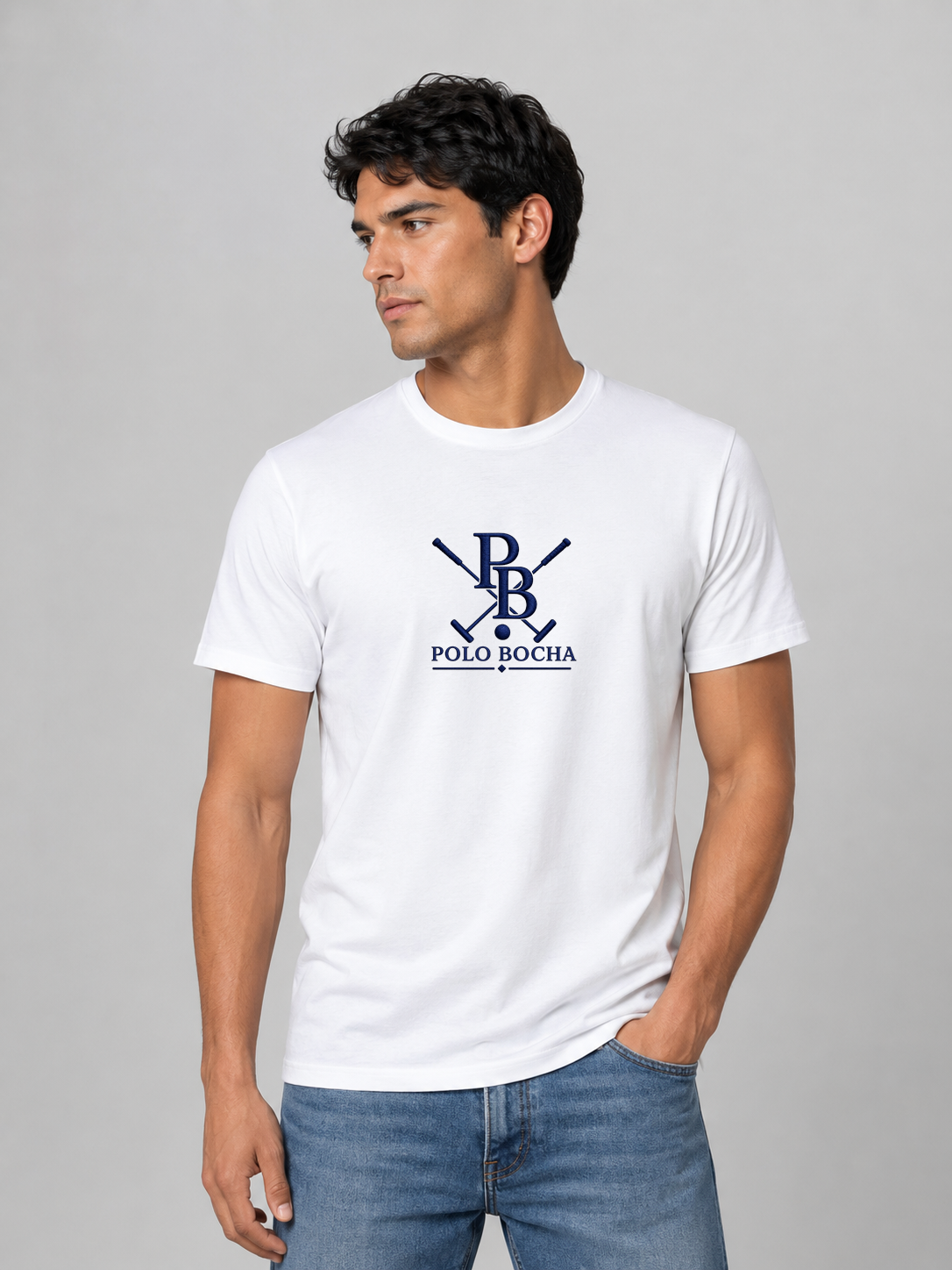 CAMISETA BLANCA CABALLERO PXB
