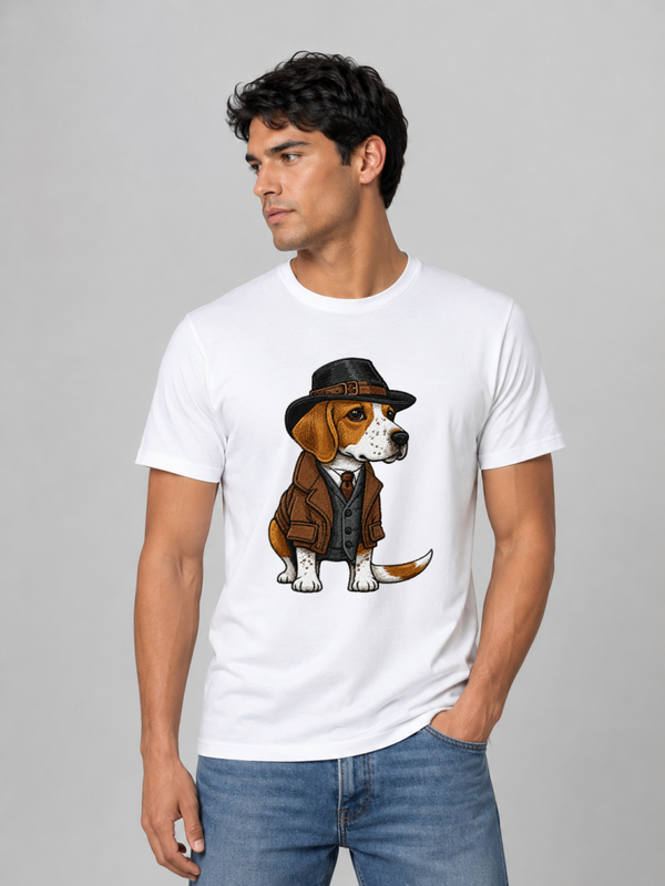 CAMISETA BLANCA CABALLERO BEAGLE