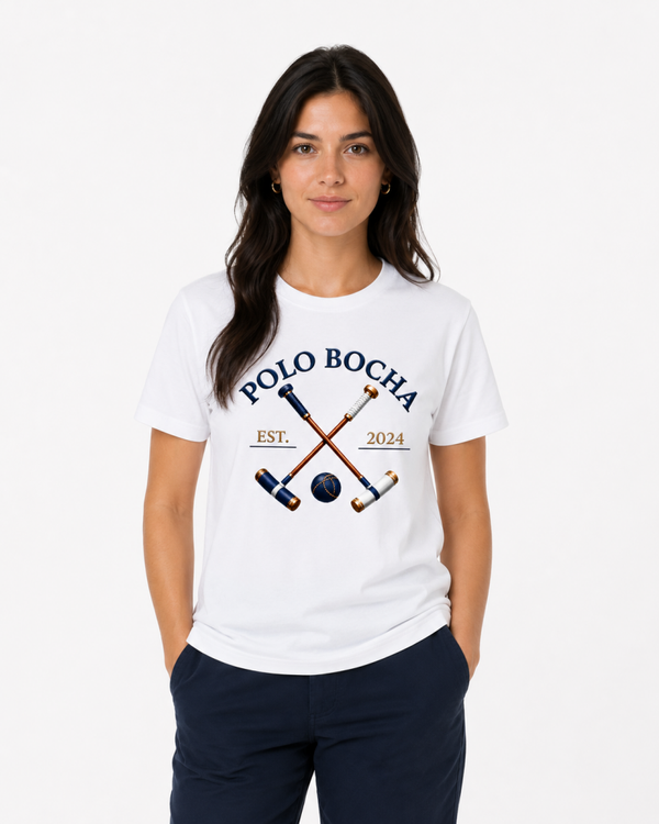 CAMISETA BLANCA SEÑORA POLO CLEATS