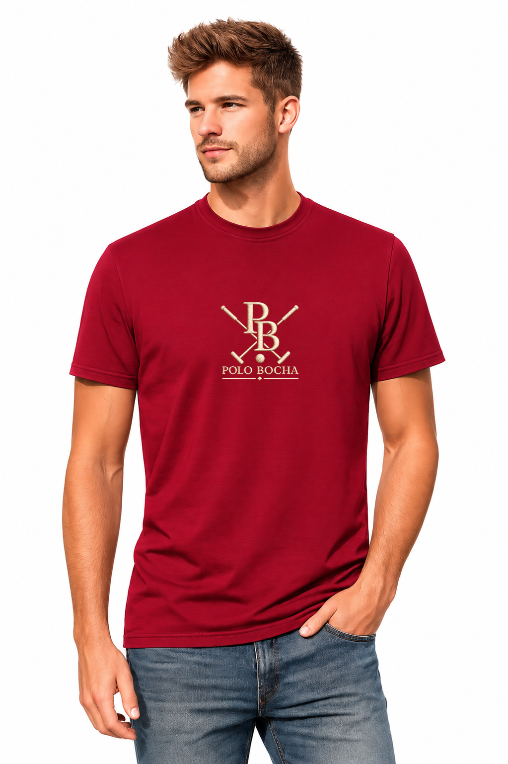 CAMISETA BURDEOS CABALLERO PXB