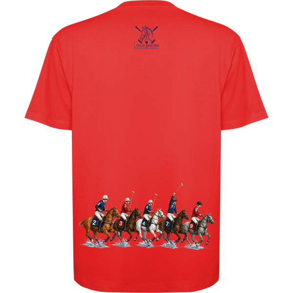 CAMISETA SEÑORA OVERSIZE ROJA POLO TEAM