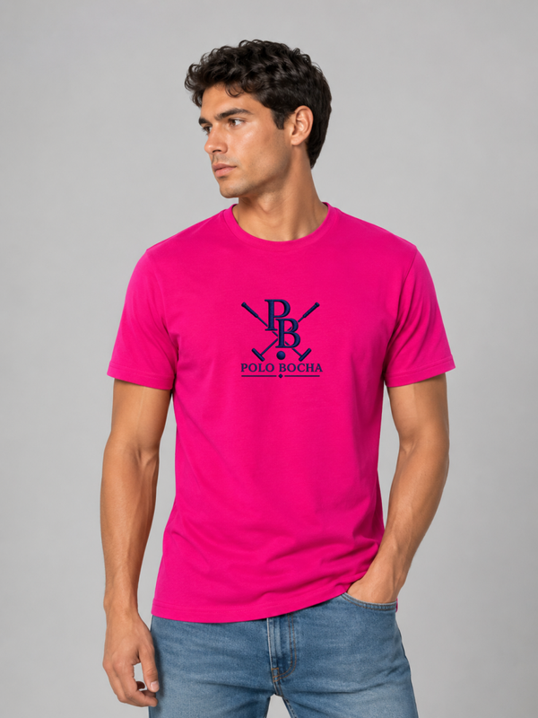 CAMISETA FUCSIA CABALLERO PXB