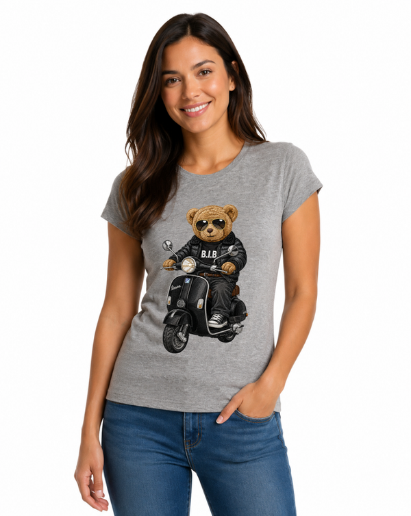 CAMISETA GRISM SEÑORA BEAR
