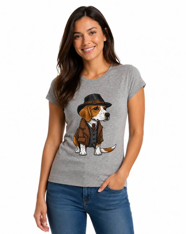 CAMISETA GRISM SEÑORA BEAGLE