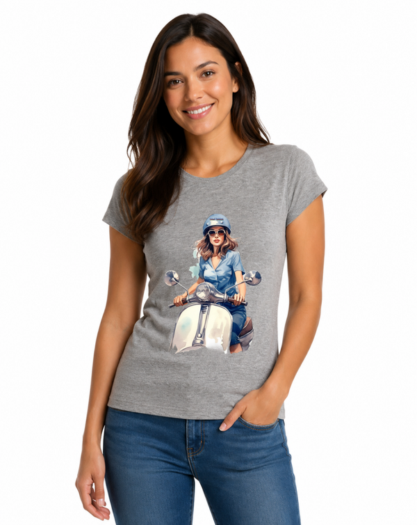 CAMISETA GRISM SEÑORA SCOOTER GIRL