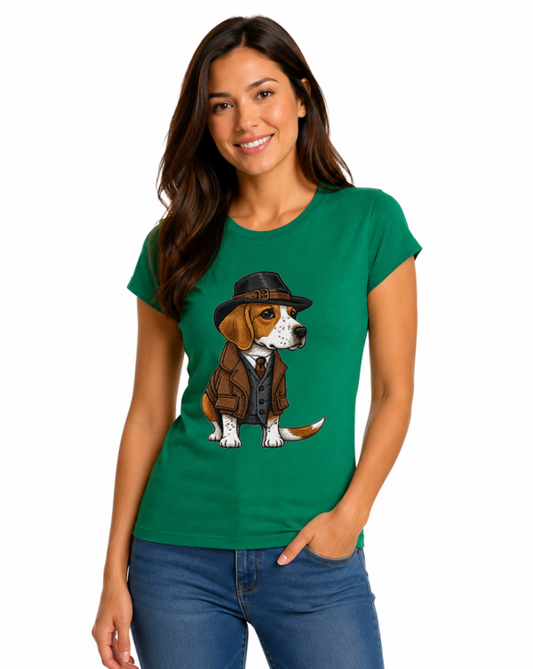 CAMISETA VERDE SEÑORA BEAR SCOOTER
