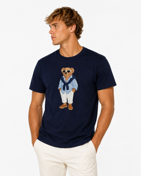 CAMISETA MARINO CABALLERO BEACH BEAR