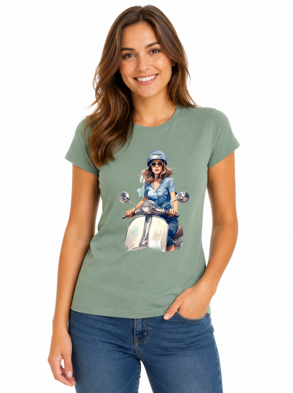 CAMISETA MOGIRL SEÑORA SCOOTER GIRL