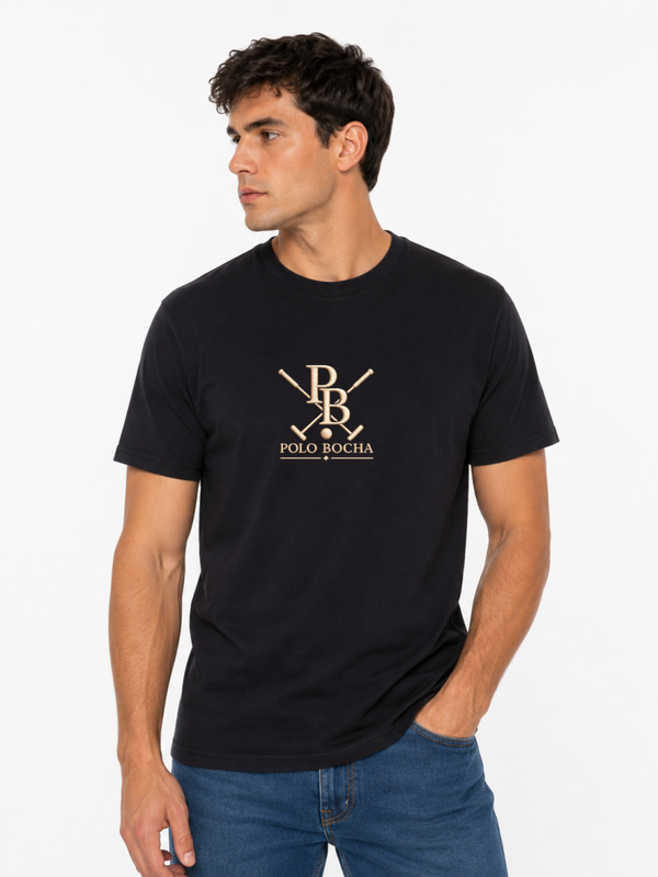 CAMISETA NEGRO CABALLERO PXB
