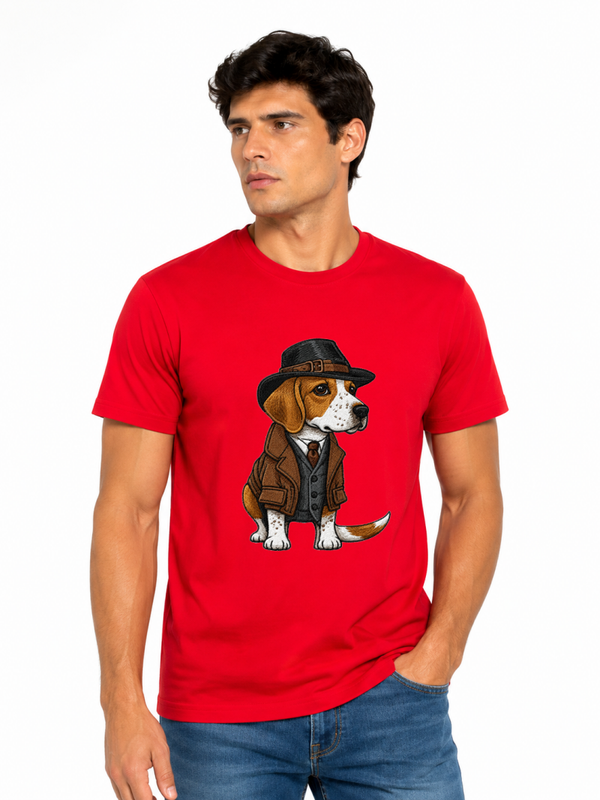 CAMISETA ROJO CABALLERO BEAGLE