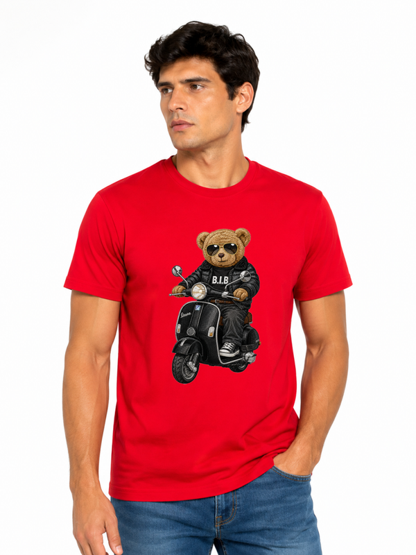 CAMISETA ROJA CABALLERO BEAR