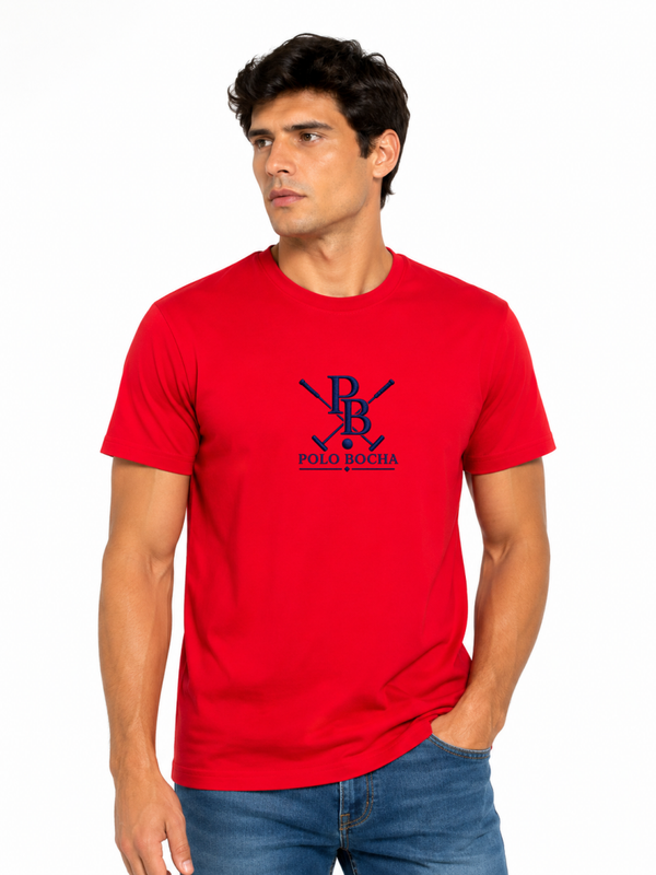 CAMISETA ROJO CABALLERO PXB