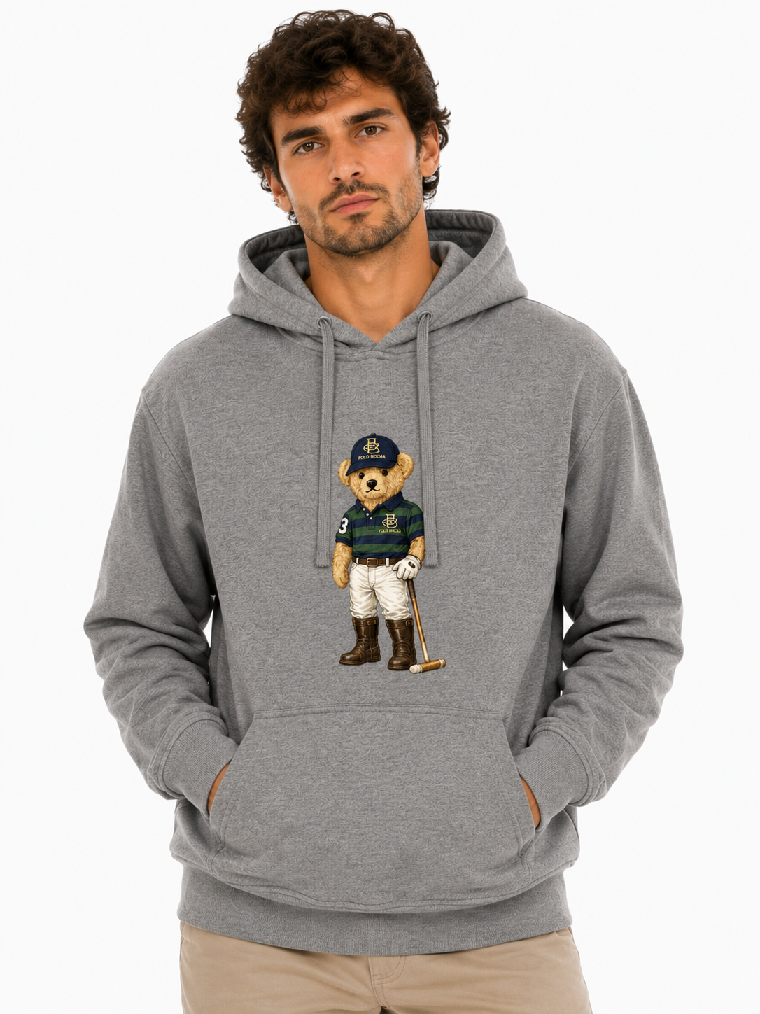 SUDADERA CAPUCHA UNISEX KNG222GREY