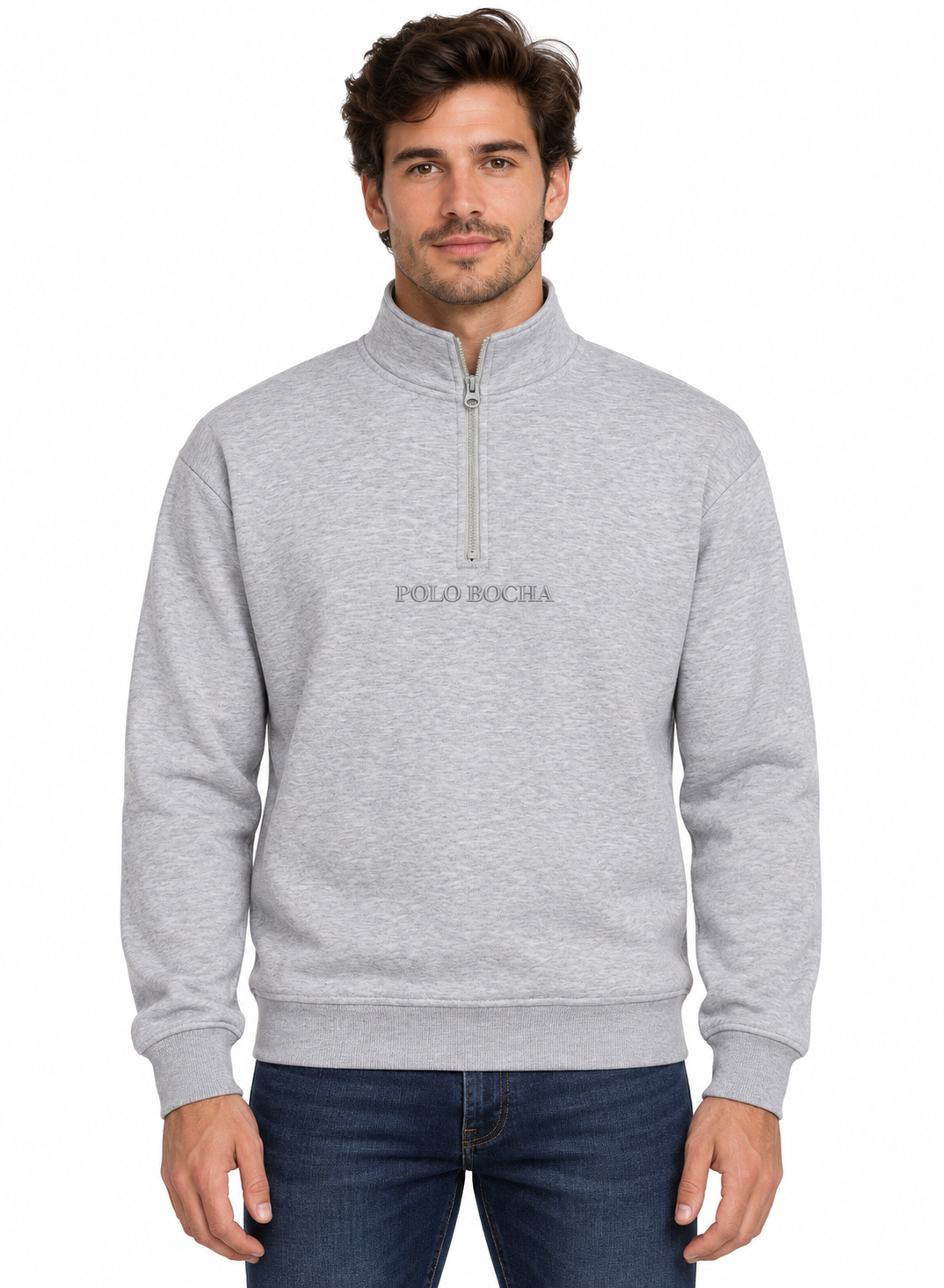 HALF ZIP SWEATSHIRT UNISEX HALFZIP110AS