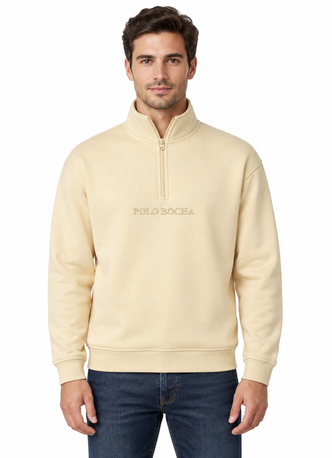 HALF ZIP SWEATSHIRT UNISEX HALFZIP110BT