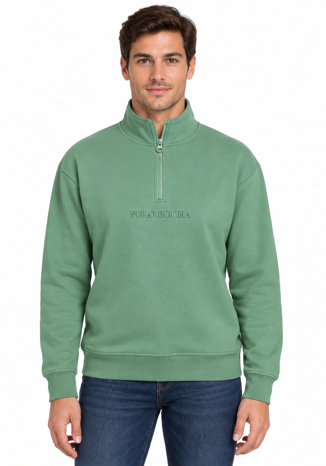 HALF ZIP SWEATSHIRT UNISEX HALFZIP110MO