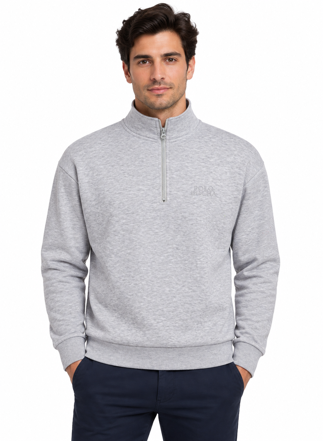 HALF ZIP SWEATSHIRT UNISEX HALFZIP130AS
