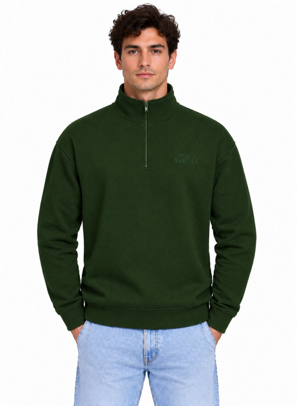 HALF ZIP SWEATSHIRT UNISEX HALFZIP130BG
