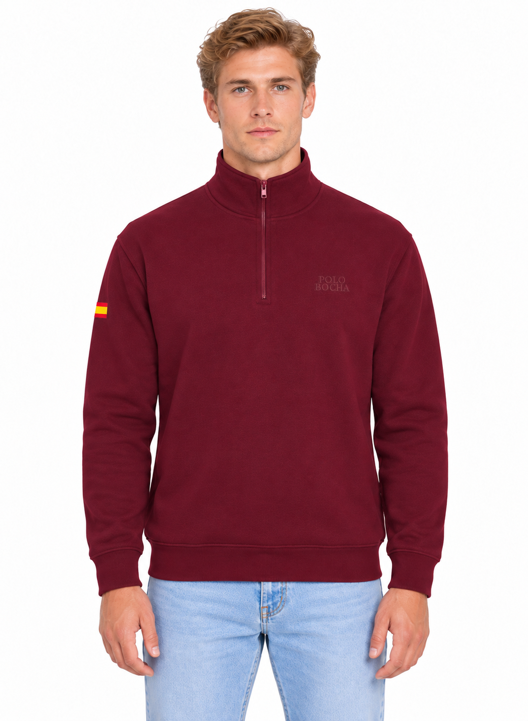 HALF ZIP SWEATSHIRT UNISEX HALFZIP130BU