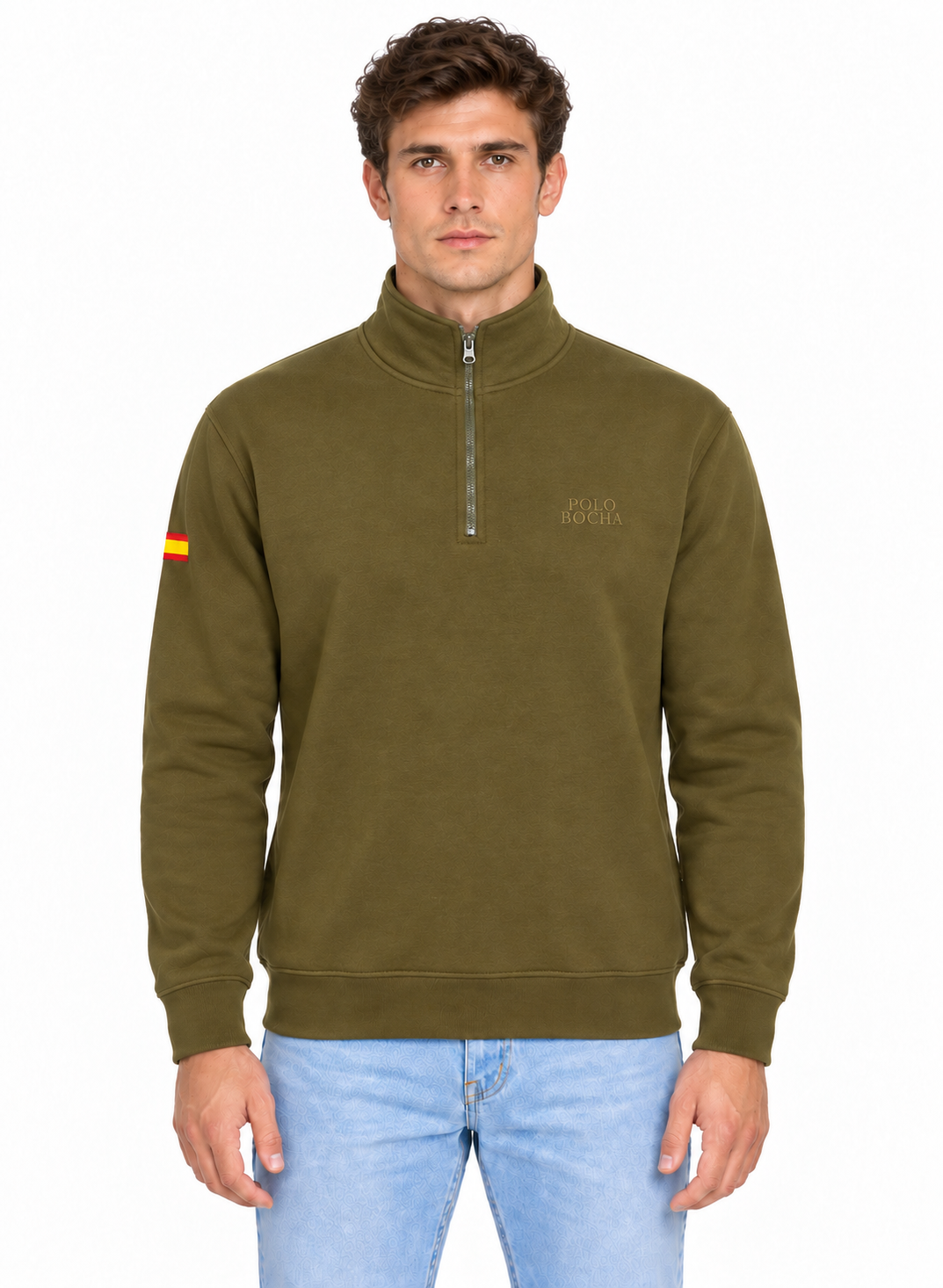 HALF ZIP SWEATSHIRT UNISEX HALFZIP130KHK