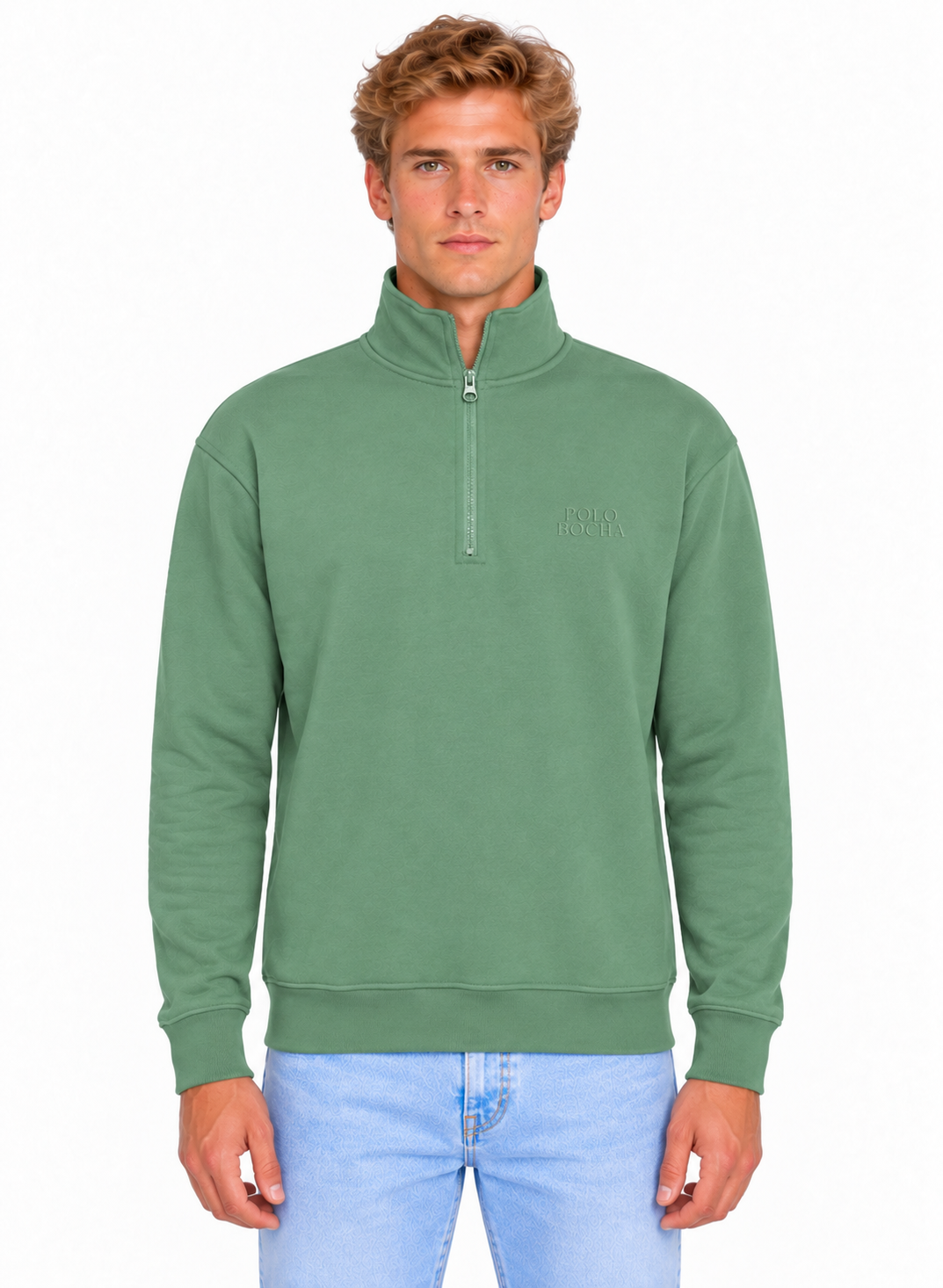 HALF ZIP SWEATSHIRT UNISEX HALFZIP130MO