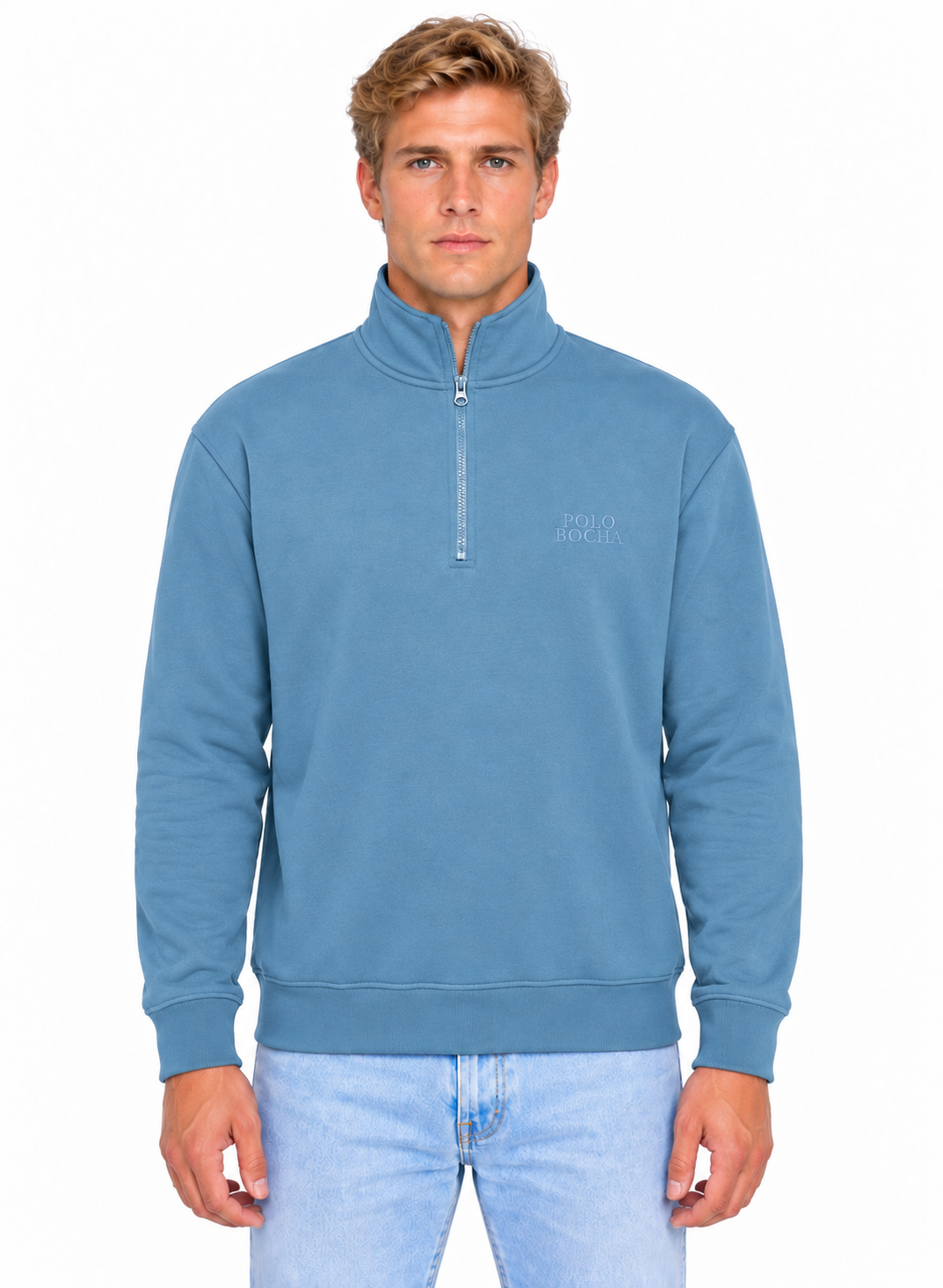HALF ZIP SWEATSHIRT UNISEX HALFZIP130PB