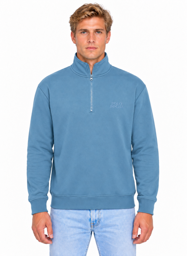 HALF ZIP SWEATSHIRT UNISEX HALFZIP130PB