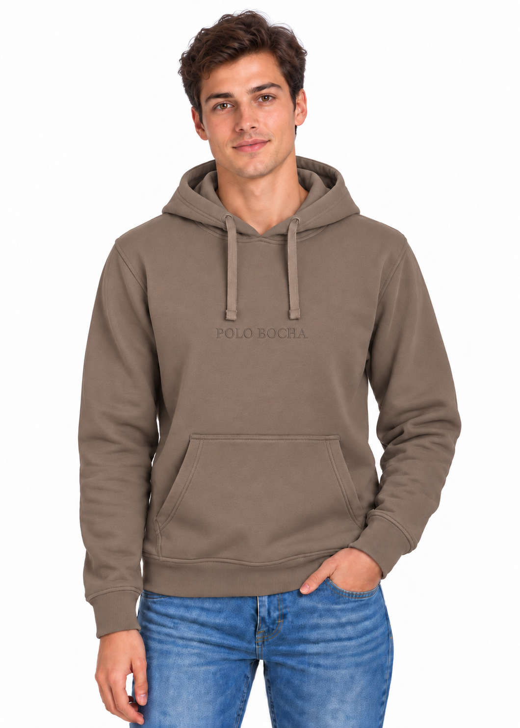 SUDADERA CAPUCHA UNISEX KNG200BROWD