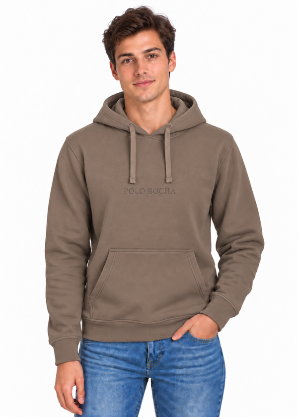 SUDADERA CAPUCHA UNISEX KNG200BROWD