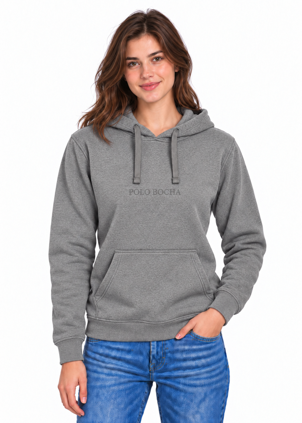SUDADERA CAPUCHA UNISEX KNG200GREYM