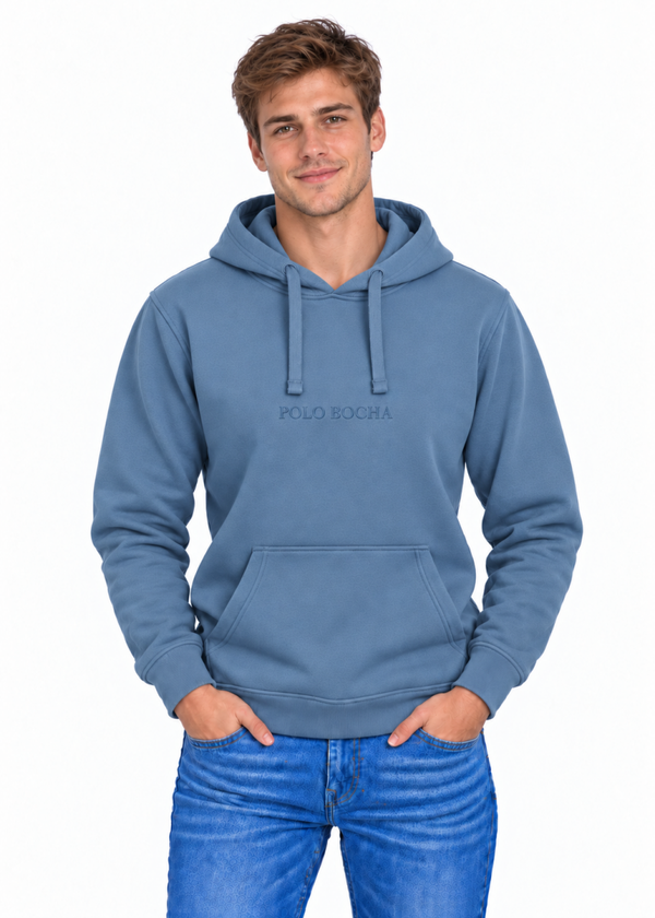 SUDADERA CAPUCHA UNISEX KNG200PETROLB