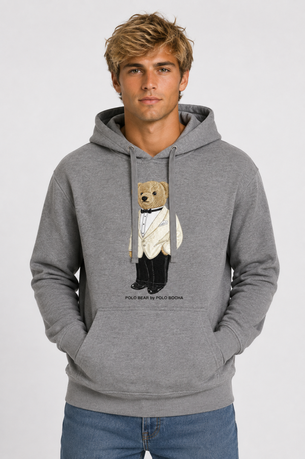 SUDADERA CAPUCHA UNISEX KNG230GREYM