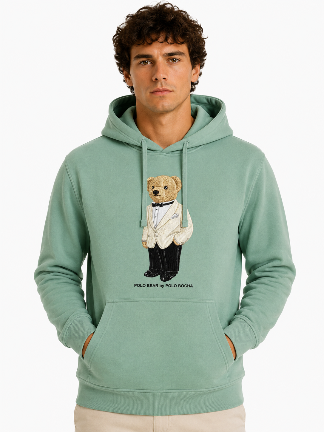 SUDADERA CAPUCHA UNISEX KNG230OCHER