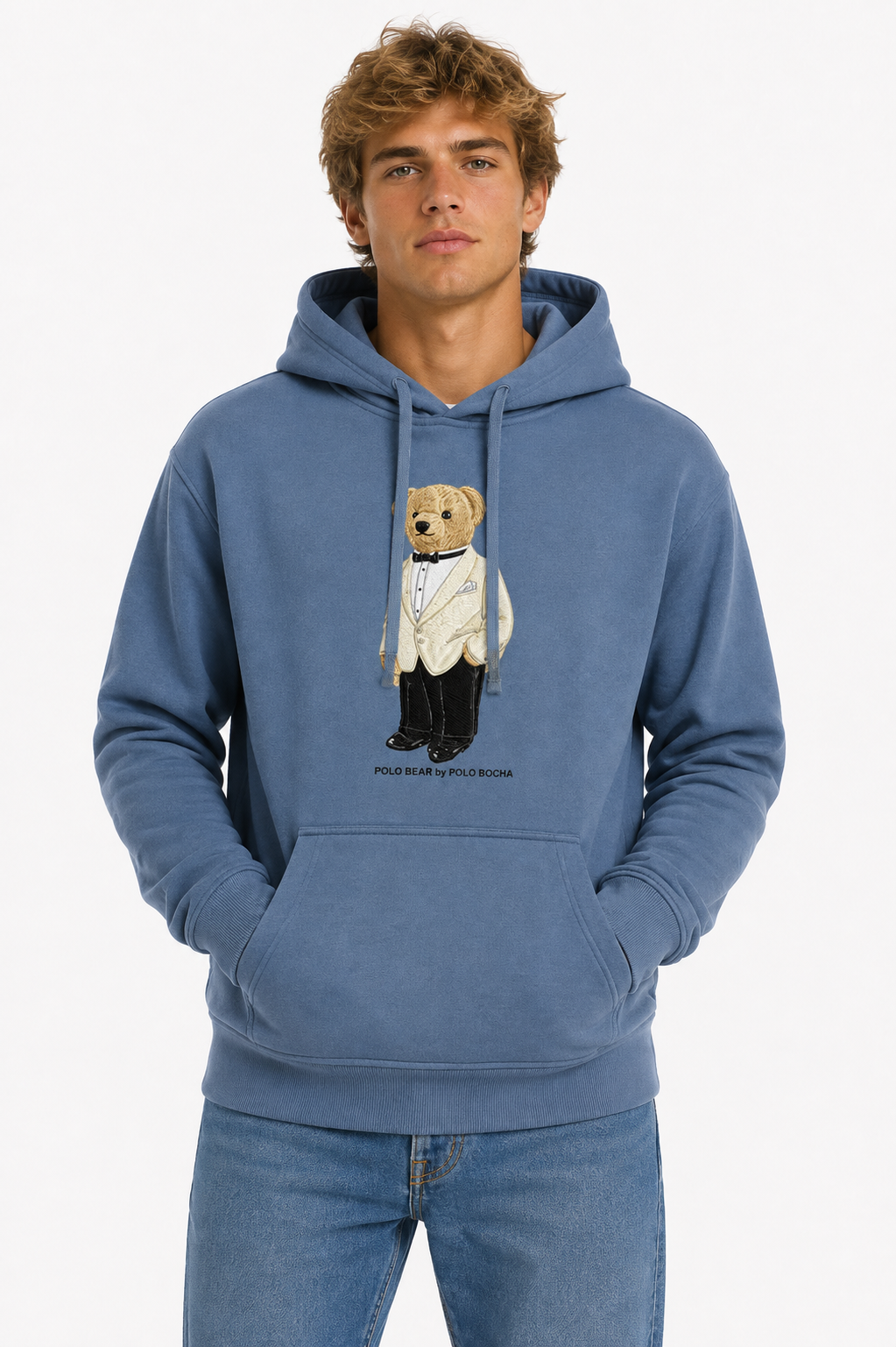 SUDADERA CAPUCHA UNISEX KNG230PETROLB