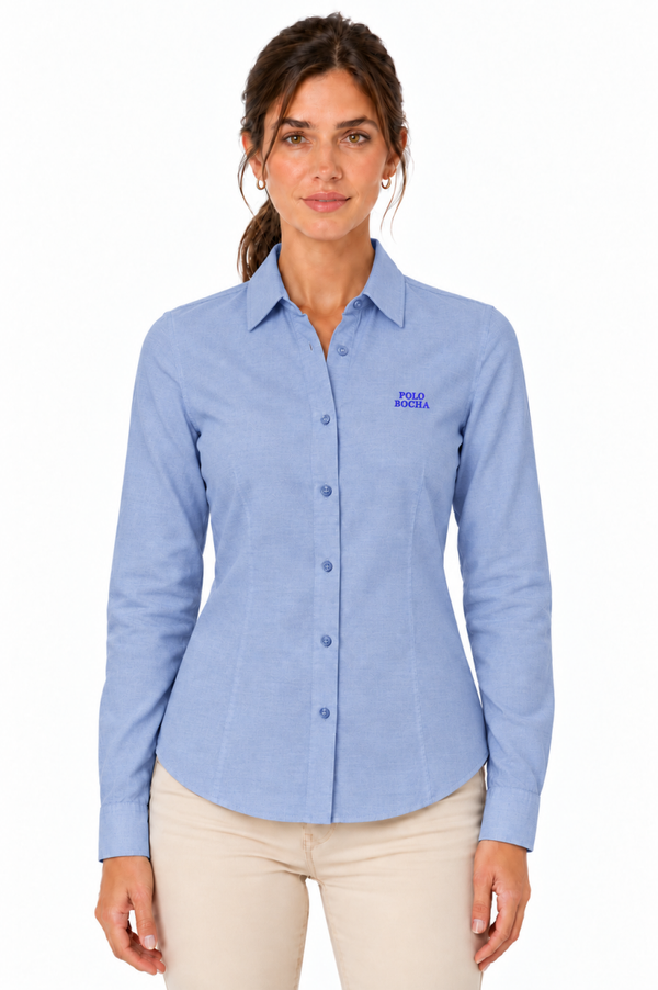 CAMISA MUJER OXFORD CELESTE CAMOXFMJDB