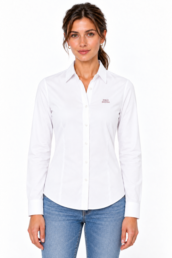 CAMISA MUJER POPELIN BLANCA CAMPOPMJWH