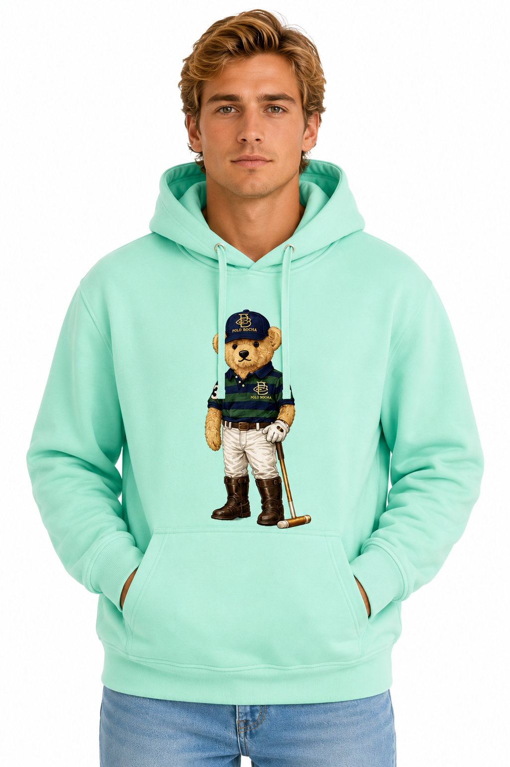 SUDADERA CAPUCHA UNISEX KNG222MINTGR