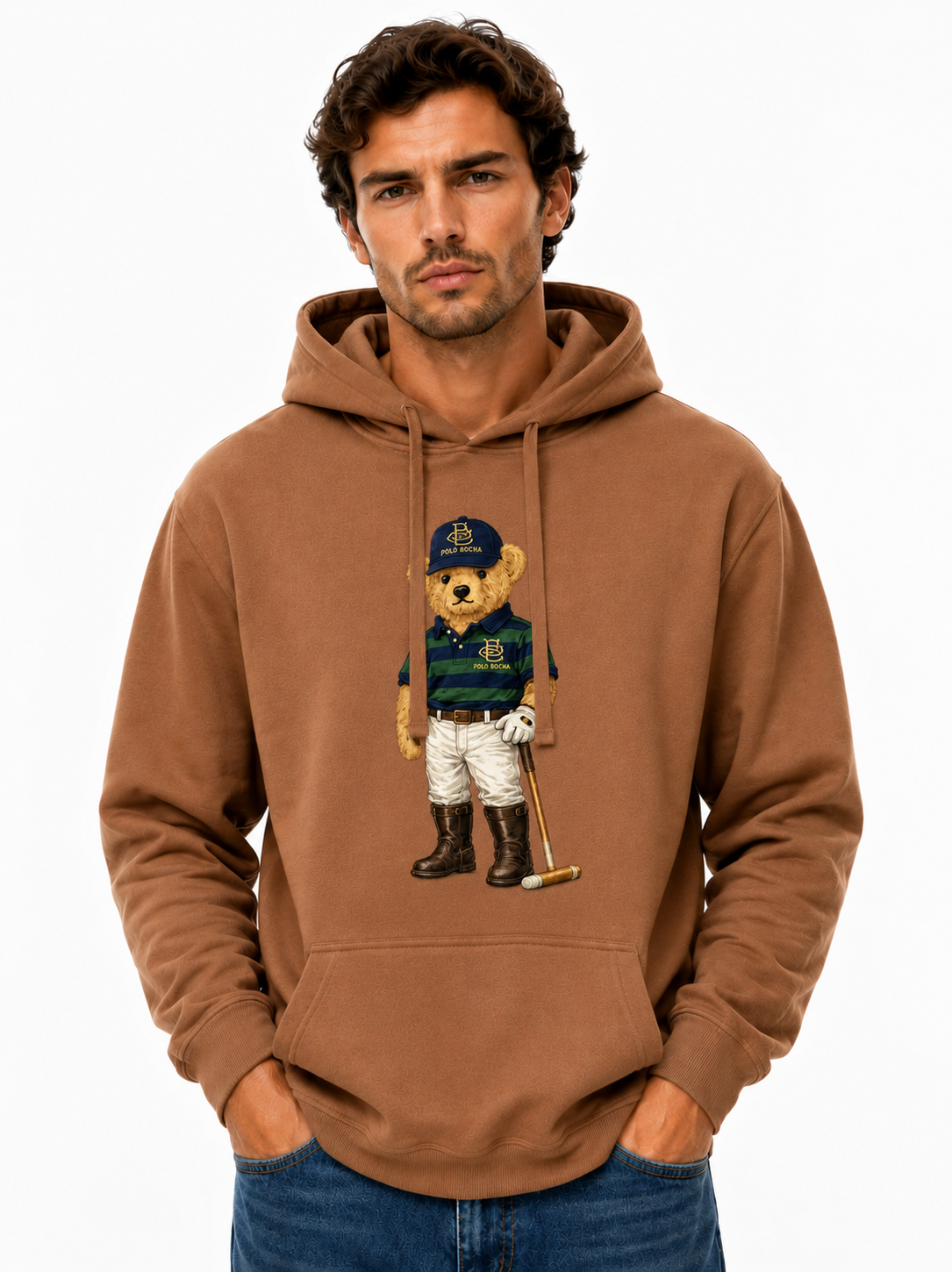 SUDADERA CAPUCHA UNISEX KNG222MOCHA