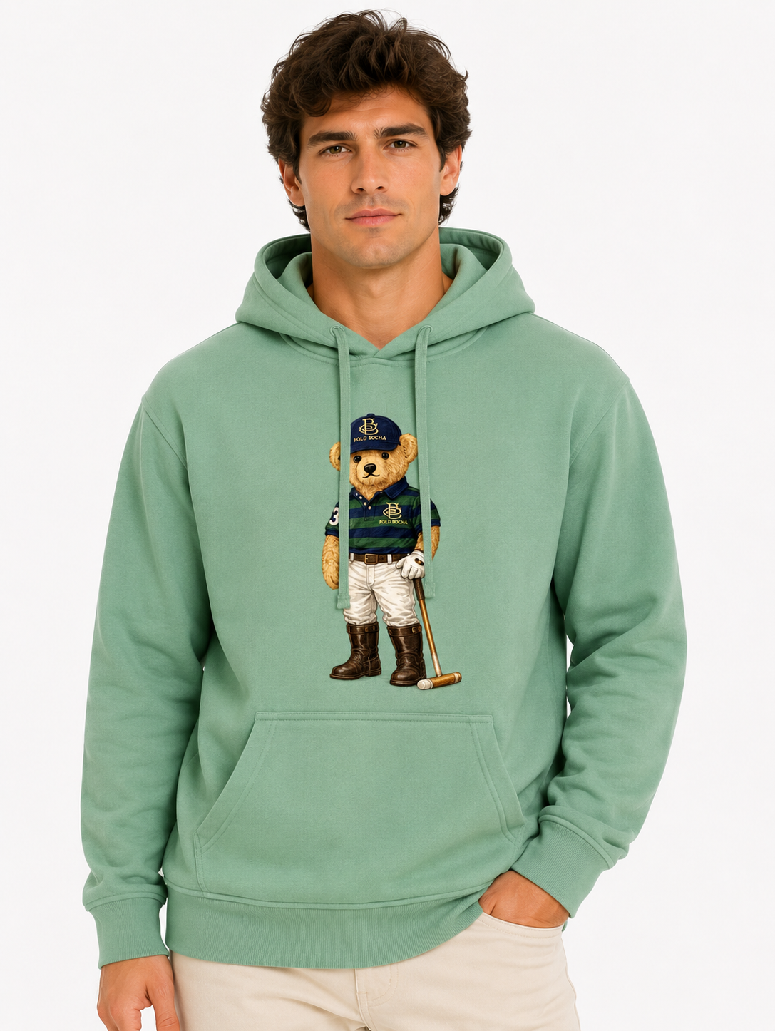 SUDADERA CAPUCHA UNISEX KNG222MOSSG