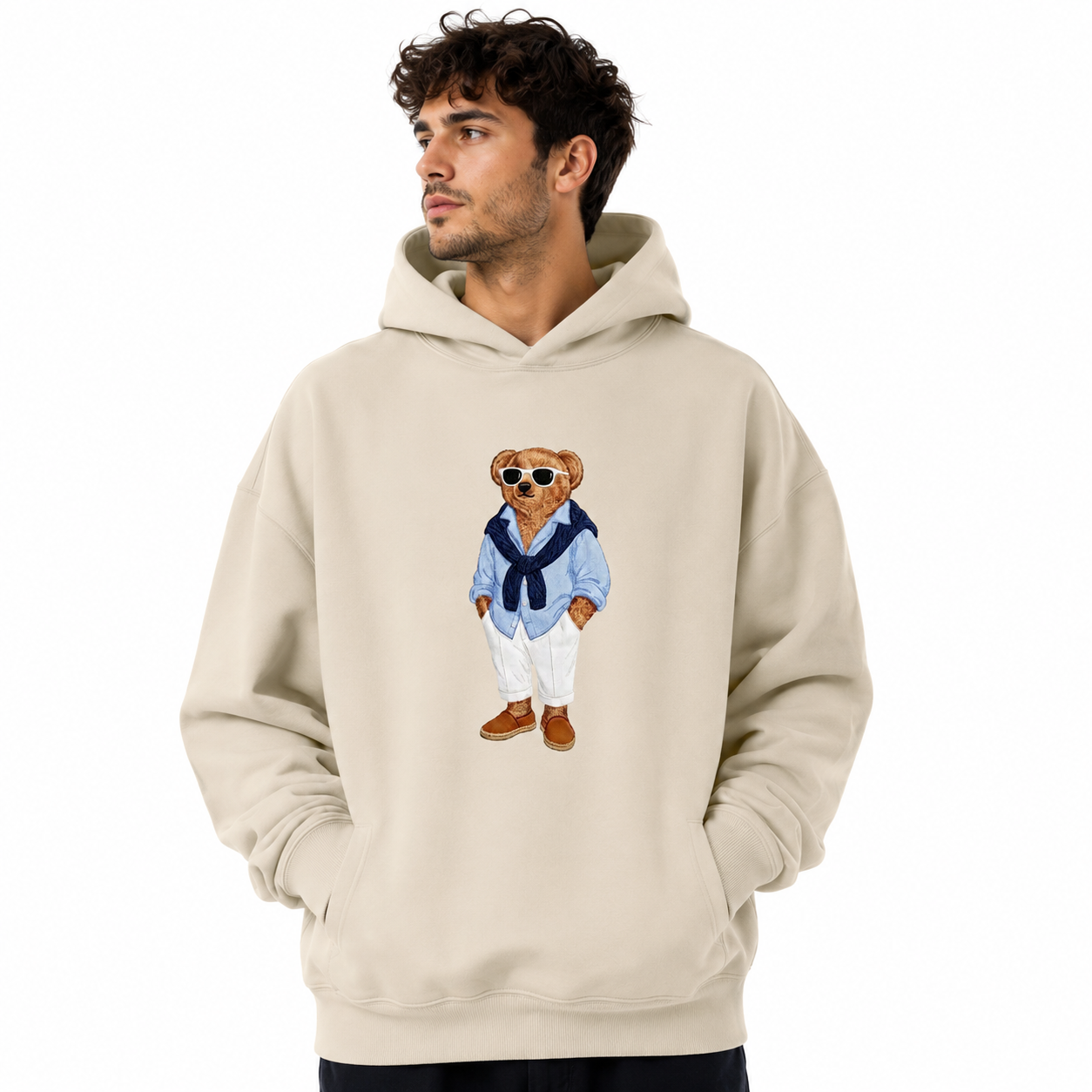 SUDADERA OVERSIZE CABALLERO ANGORA BEACH BEAR