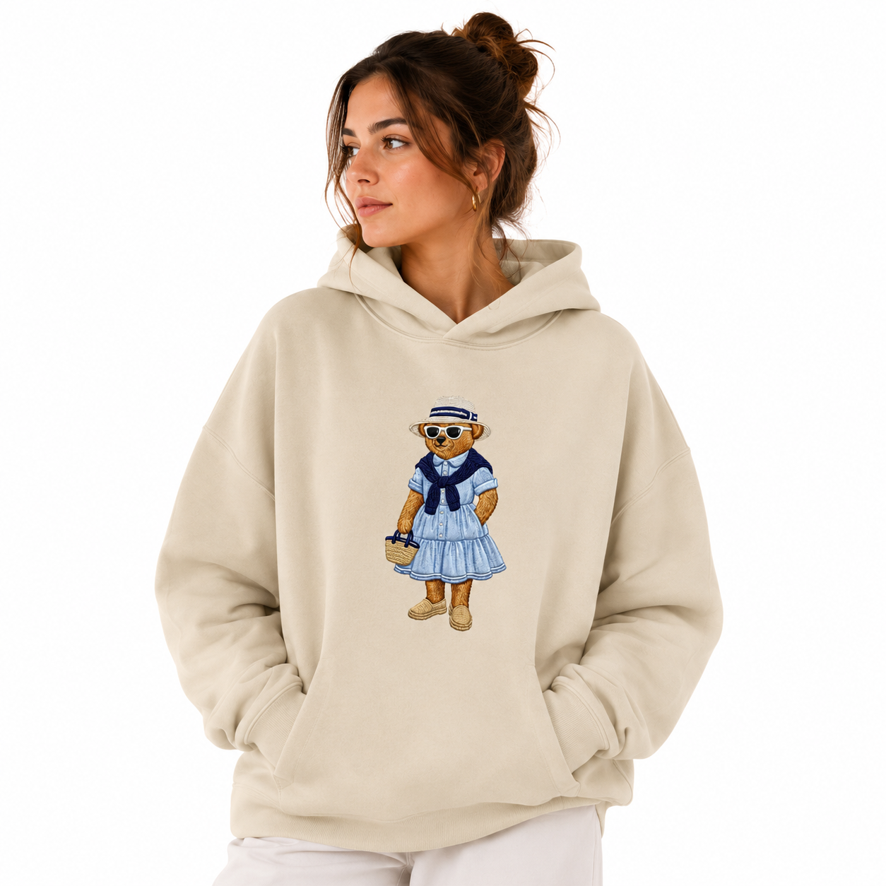 SUDADERA OVERSIZE MUJER ANGORA BEACH BEAR