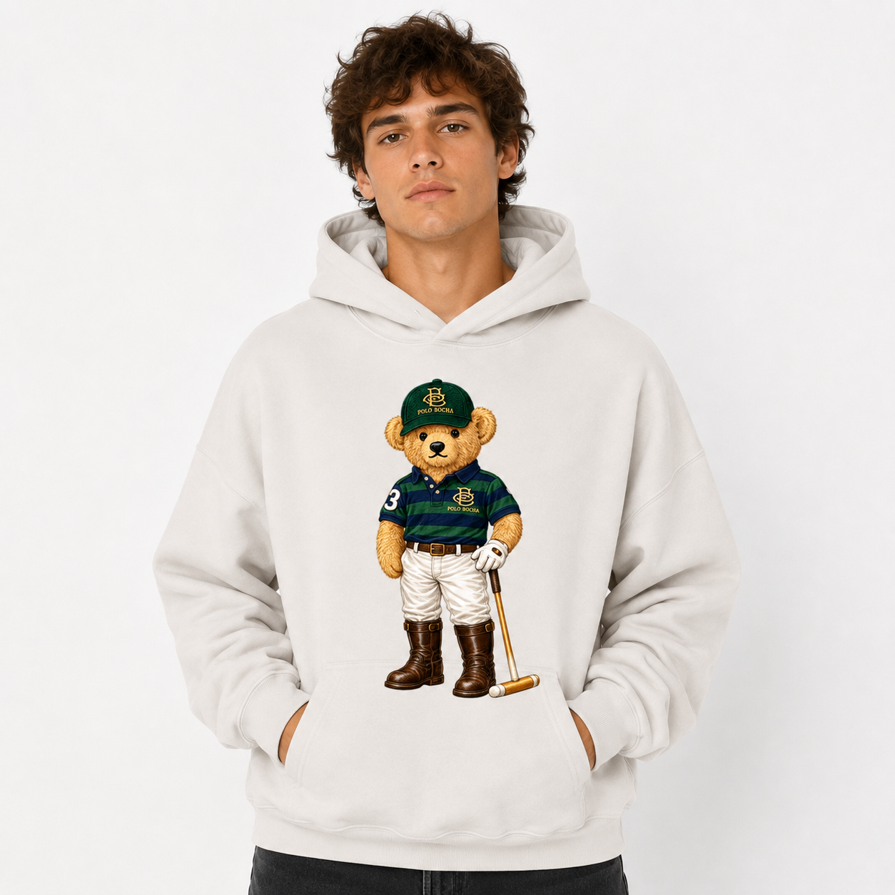 SUDADERA OVERSIZE UNISEX VINTAGE POLO PLAYER