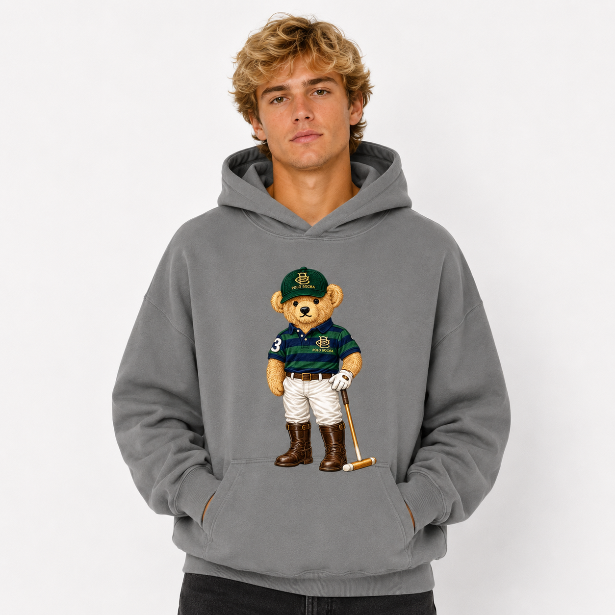 SUDADERA OVERSIZE UNISEX GMPB POLO PLAYER