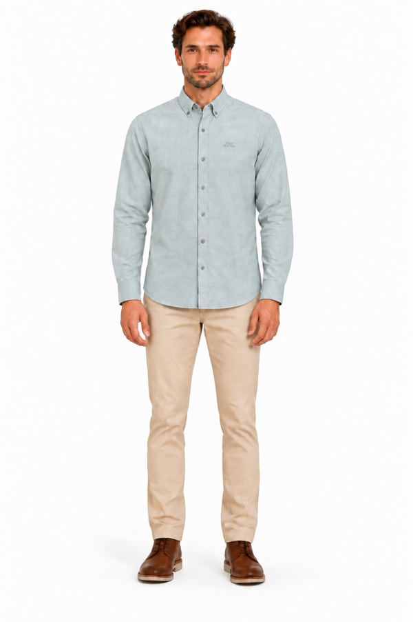 CAMISA OXFORD VERDE CAMOXFCBGR