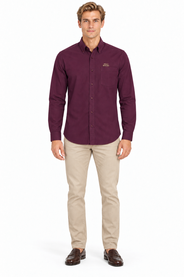 CAMISA CABALLERO POPELIN BU CAMPOPCBDR