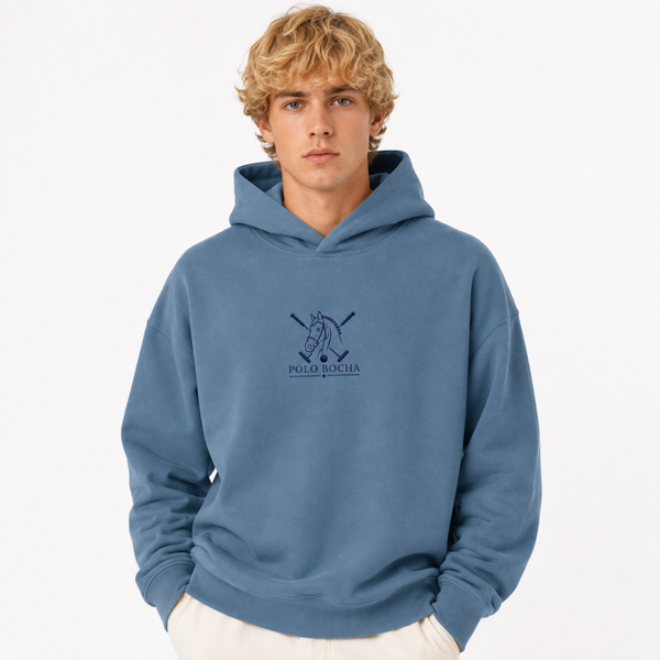 SUDADERA OVERSIZE UNISEX AZUL T HORSE STICKS