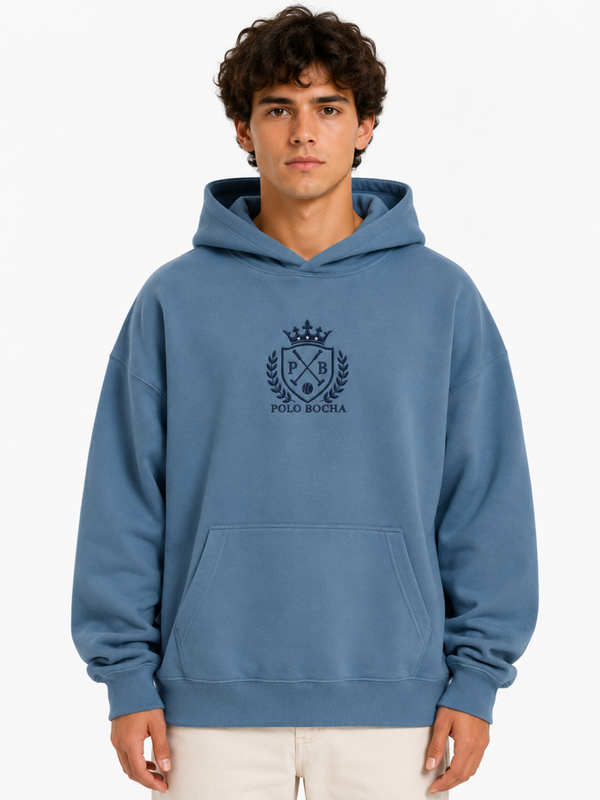 SUDADERA OVERSIZE UNISEX AZUL T. EQUESTRIAN TEAM P B
