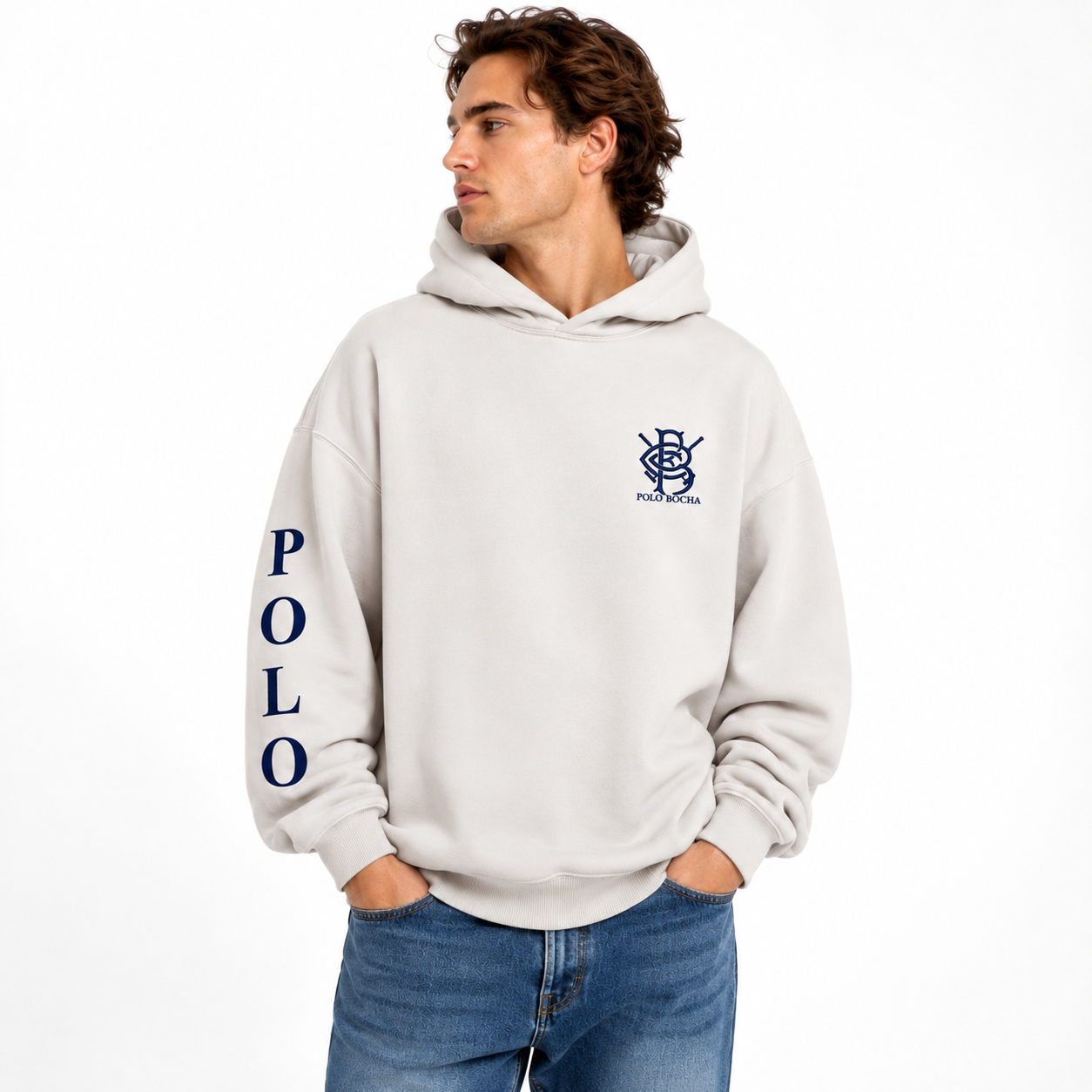 SUDADERA OVERSIZE UNISEX VINTAGE RIDER P B TEAM