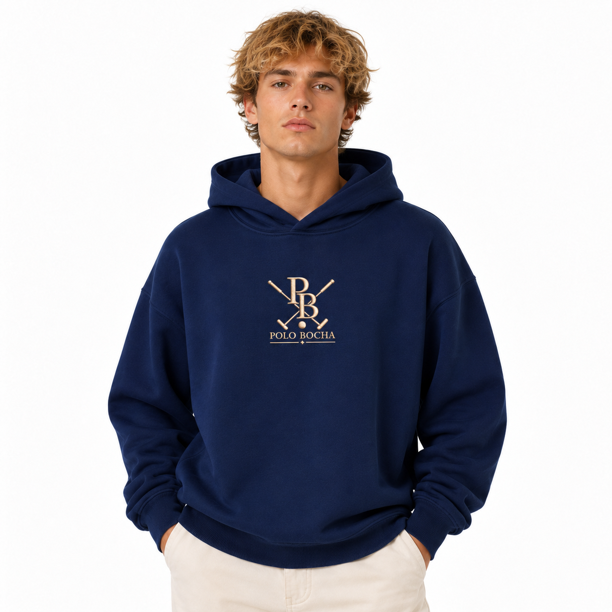 SUDADERA OVERSIZE UNISEX MARINO HORSE STICKS